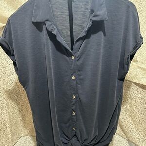 Charcoal Button-Down Shirt